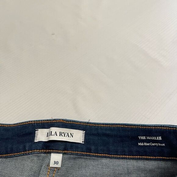 NWT Lila Ryan The Marlee Mid Rise Curvy Boot Cut Grace Denim Jeans Size 30 - Picture 4 of 9